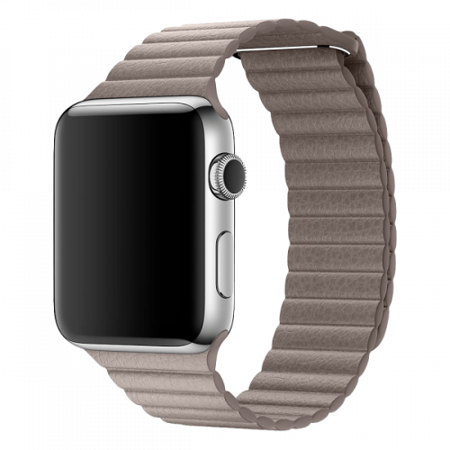Ремешок Apple Watch 42mm Leather Loop Band Smoke Gray