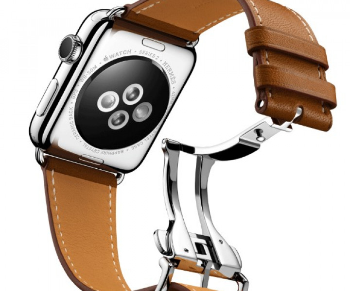 Ремінець Apple Watch 42mm Hermes Single Tour Deployment Buckle Leather Band Fauve Barenia