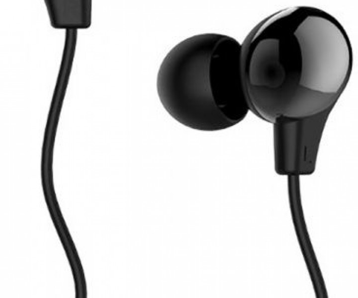 Наушники Usams EP-12 Plastic Earplug Plating Small Earphone Black