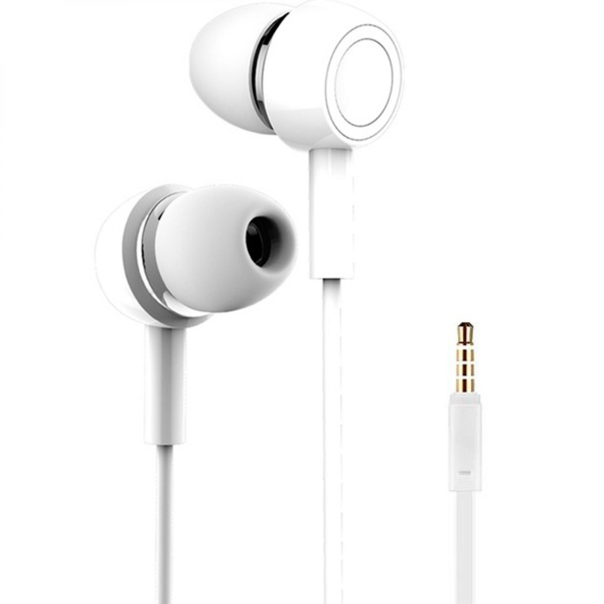Наушники Usams EP-12 Plastic Earplug Plating Small Earphone White
