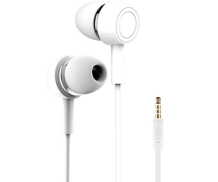 Наушники Usams EP-12 Plastic Earplug Plating Small Earphone White