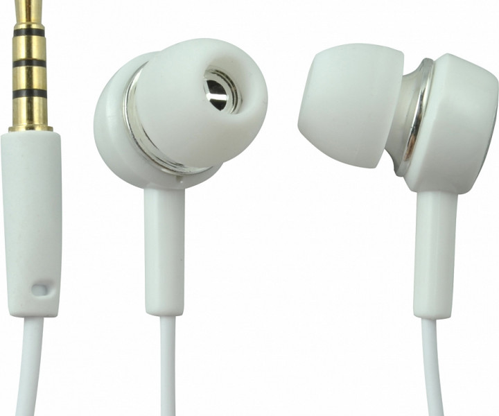 Наушники Usams EP-12 Plastic Earplug Plating Small Earphone White