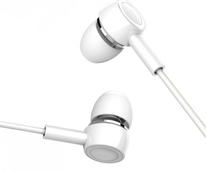Наушники Usams EP-12 Plastic Earplug Plating Small Earphone White