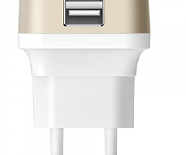 Сетевое з/у Lab.C X2 2 Port USB Wall (2.4A) Charger Gold (2.4A)