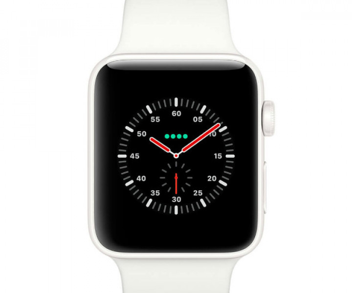 Apple Watch Edition GPS Cellular 38mm White Ceramic/ Soft White/ Pebble Sport Band (MQM32)