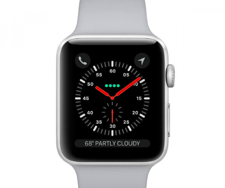 Apple Watch Series 3 38mm GPS Silver Aluminum Case with Fog Sport Band (MQKU2)
