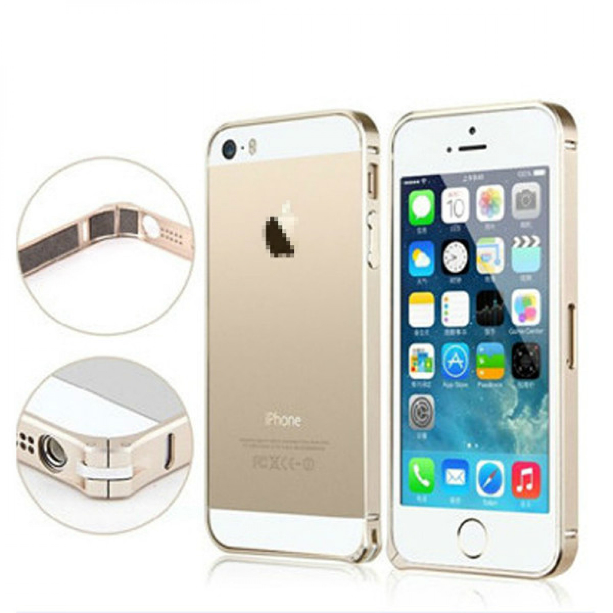 Бампер AWEI K100 gold для iPhone 5/5s