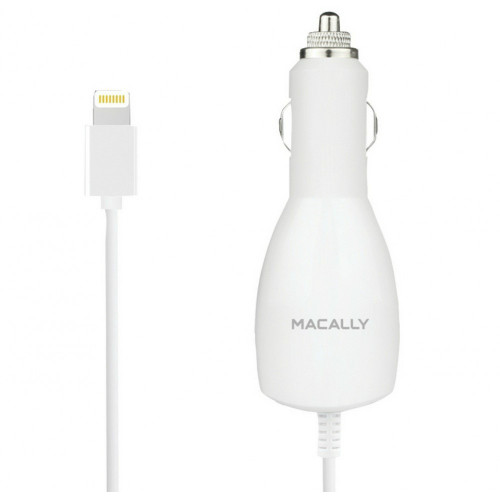 АЗУ Macally 10 Watt/2.1A + Lightning cable White