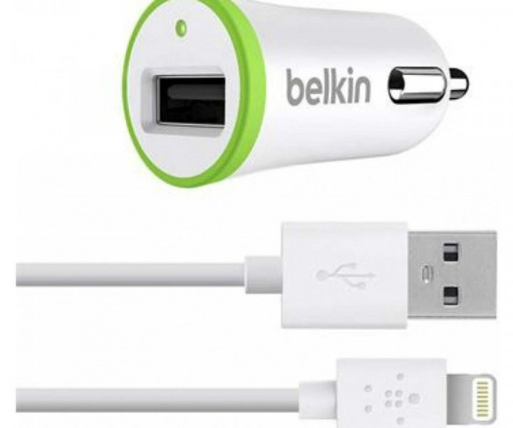 АЗУ Belkin 10 Watt/2.1A 1USB +Lightning cable White