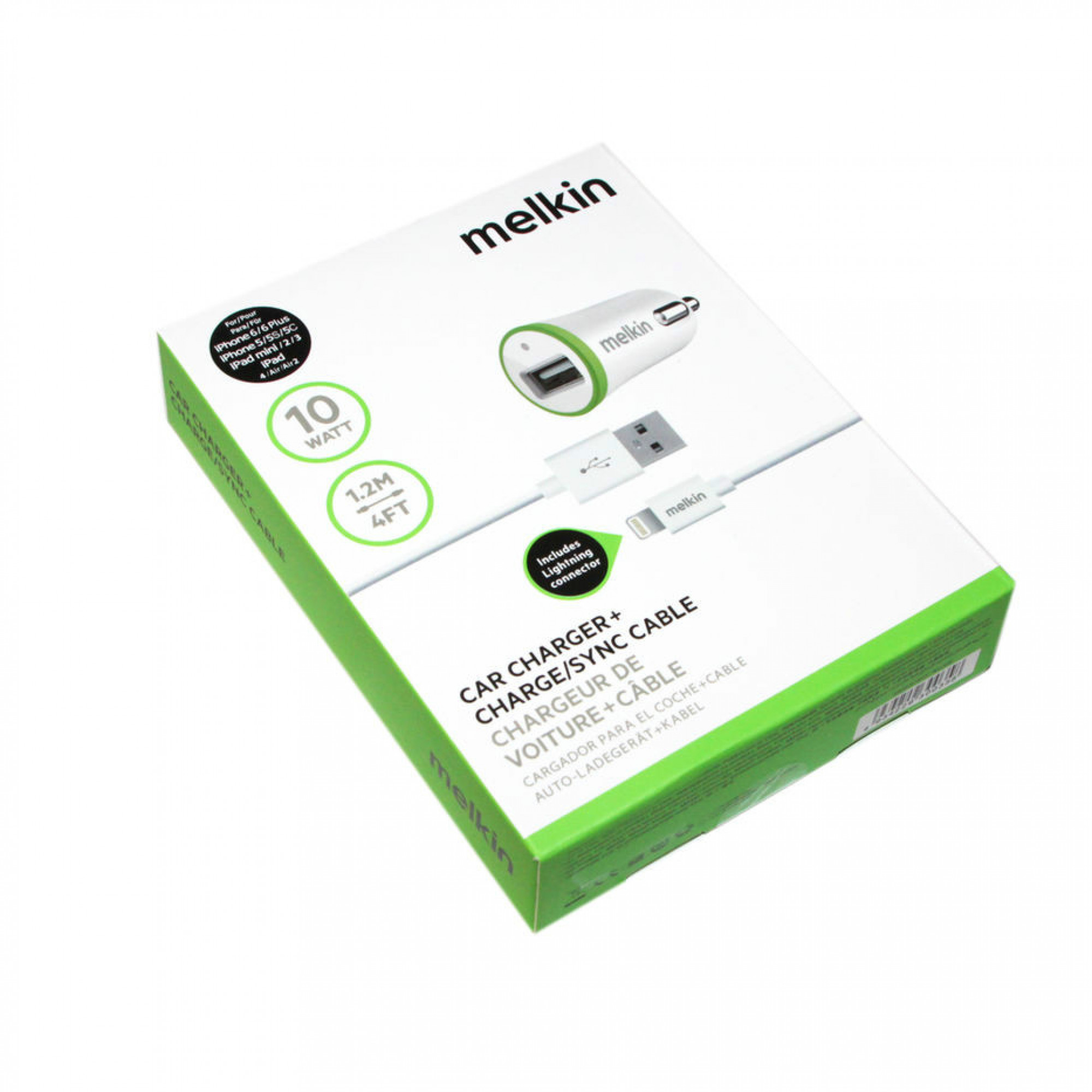 АЗУ Belkin 10 Watt/2.1A 1USB +Lightning cable White