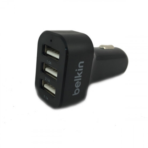 АЗУ Belkin 25 Watt/5.1A 3USB +Lightning cable Black