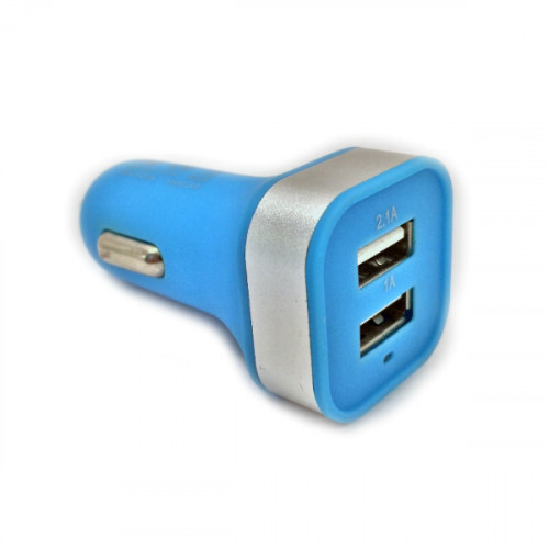 АЗУ 2.1A 2USB Blue