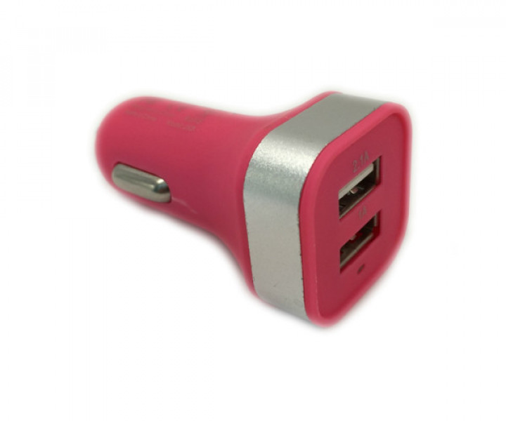 АЗУ 2.1A 2USB Pink