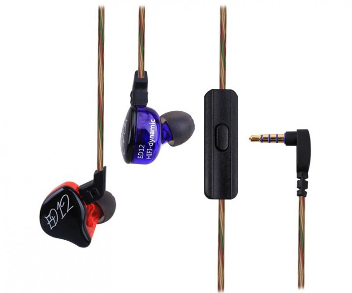 Наушники Knowledge Zenith ED12 Mic Blue-Red