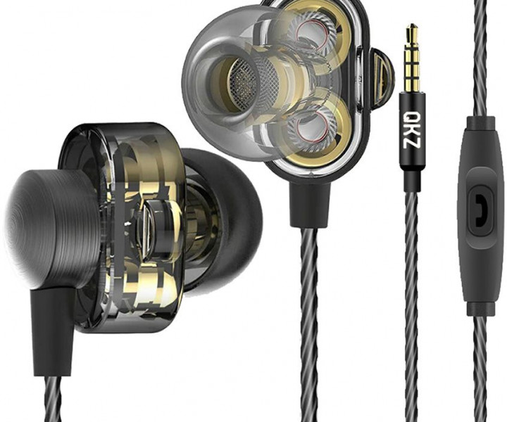 Наушники QKZ DM8 Mic Black