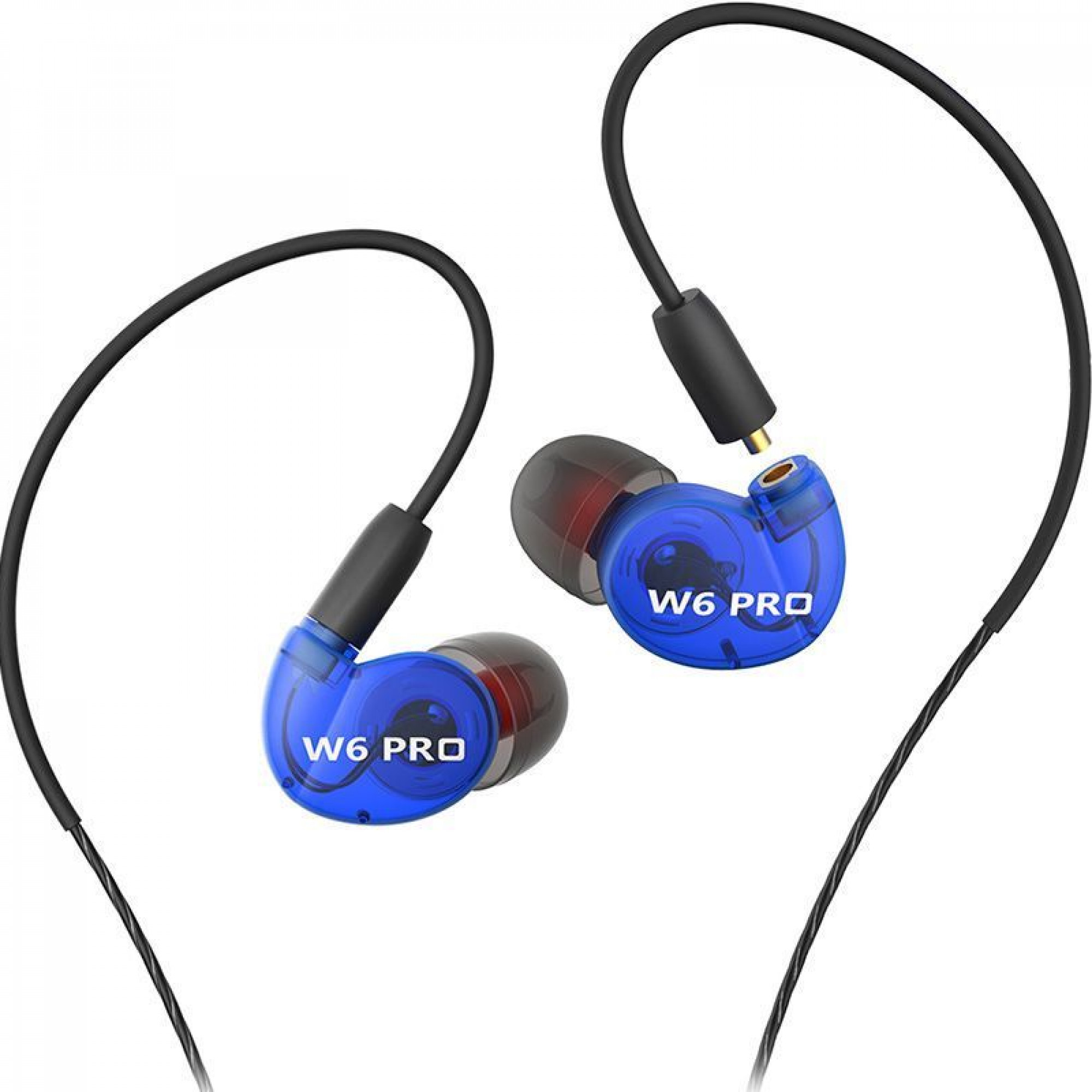 Навушники QKZ W6 pro Blue