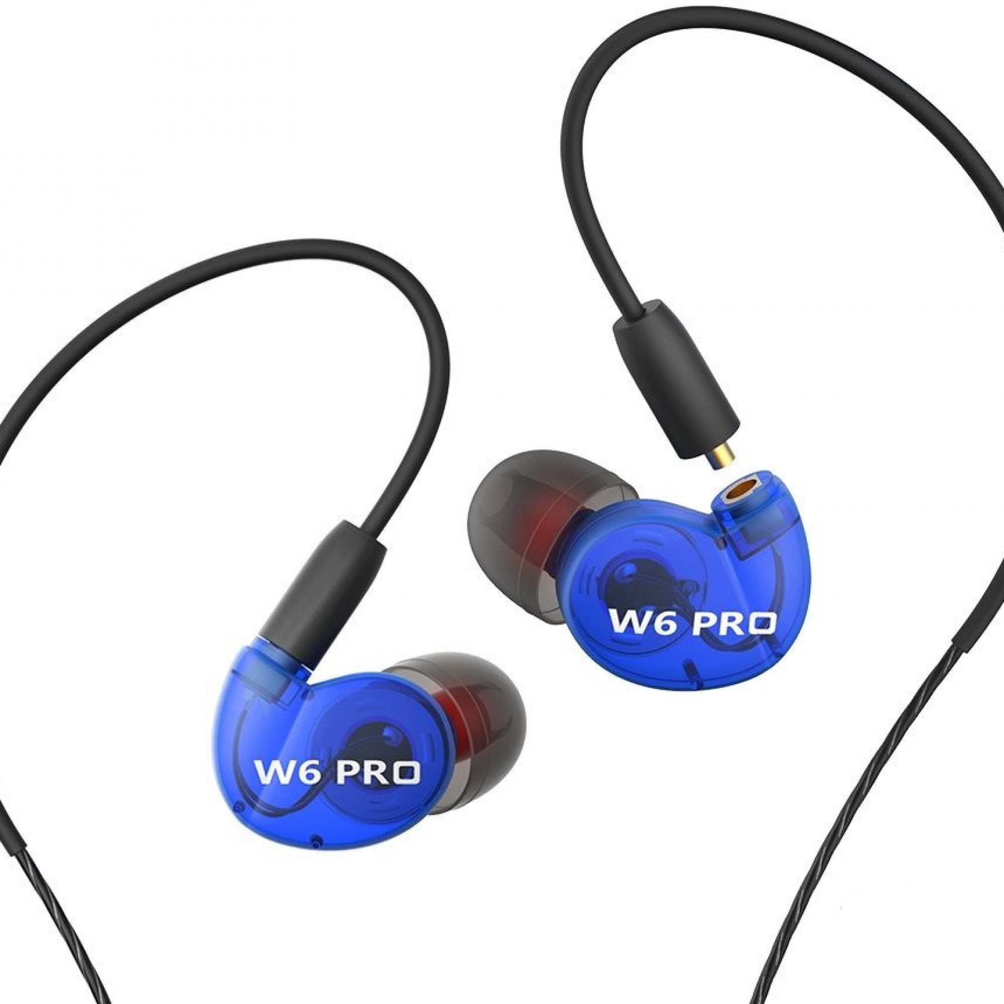 Навушники QKZ W6 pro Blue