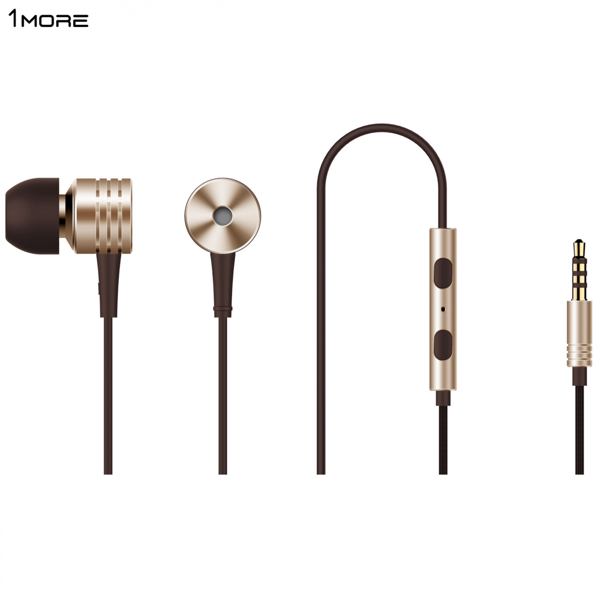 Наушники 1MORE Vintage Piston Silk Gold E1003-GD