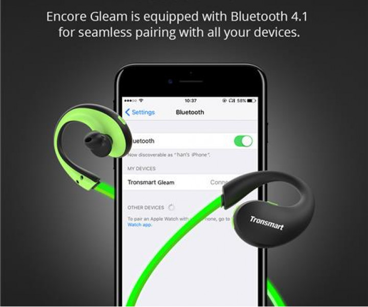 Наушники Tronsmart Encore Gleam Bluetooth Sports Earphone