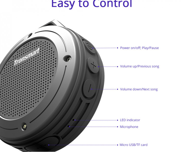 Акустическая система Tronsmart Element T4 Portable Bluetooth Speaker Black