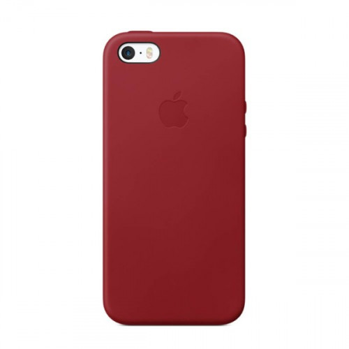 Чохол Apple Leather Case для iPhone 5/5s/SE (PRODUCT) RED (MNYV2)
