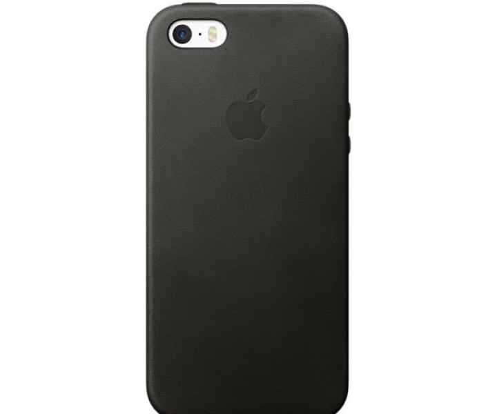 Чохол Apple Leather Case для iPhone 5 / 5s / SE Black (MMHH2)