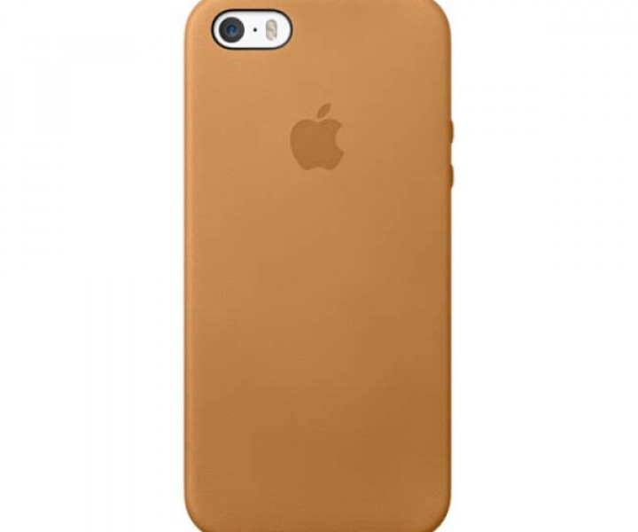 Чохол Apple Leather Case для iPhone 5 / 5s / SE Brown (MF041)