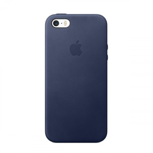 Чохол Apple Leather Case для iPhone 5/5s/SE Midnight Blue (MMHG2)