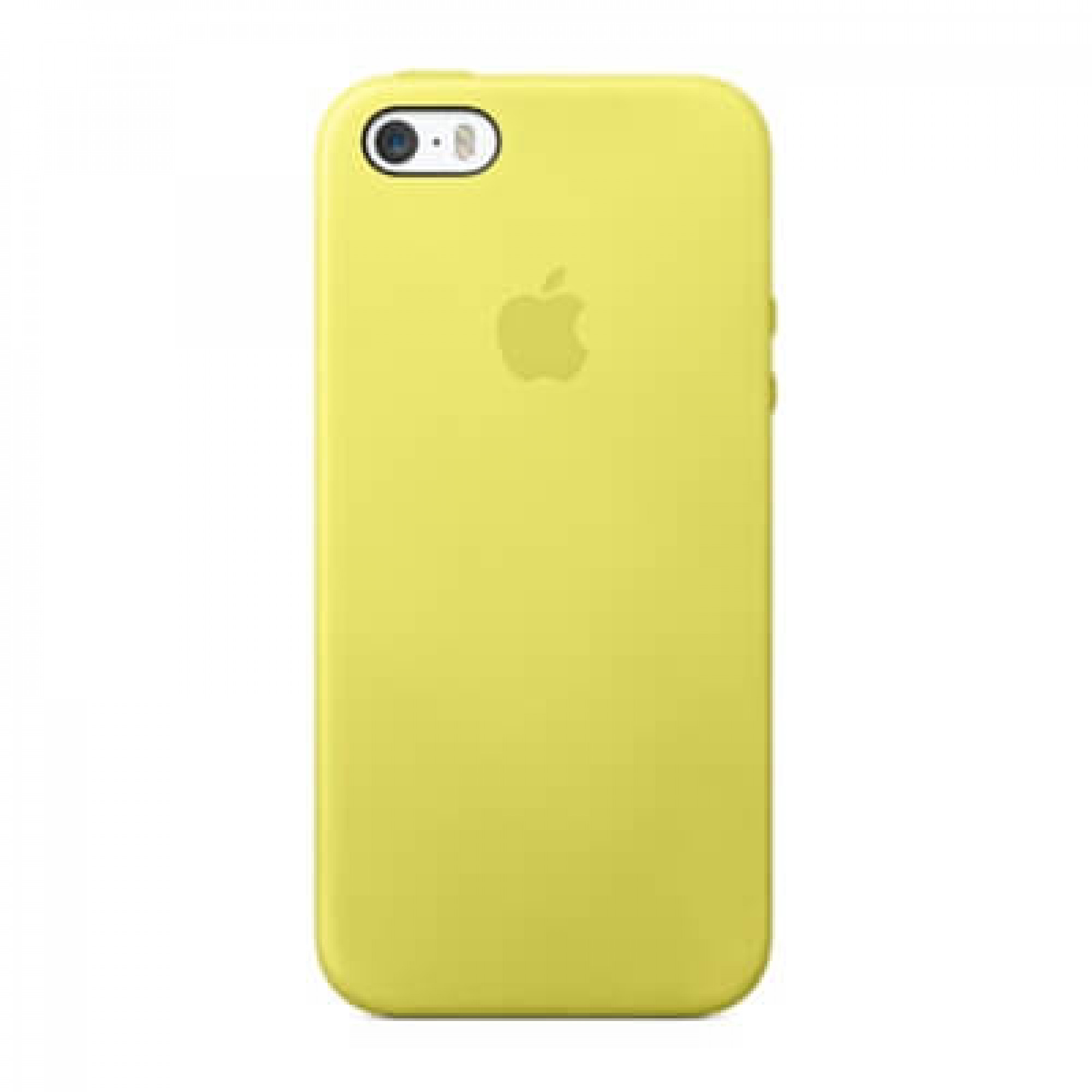 Чохол Apple Leather Case для iPhone 5 / 5s / SE Yellow (MF043)