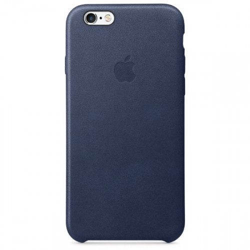 Чохол Apple Leather Case для iPhone 6/6s Midnight Blue (MKXU2)