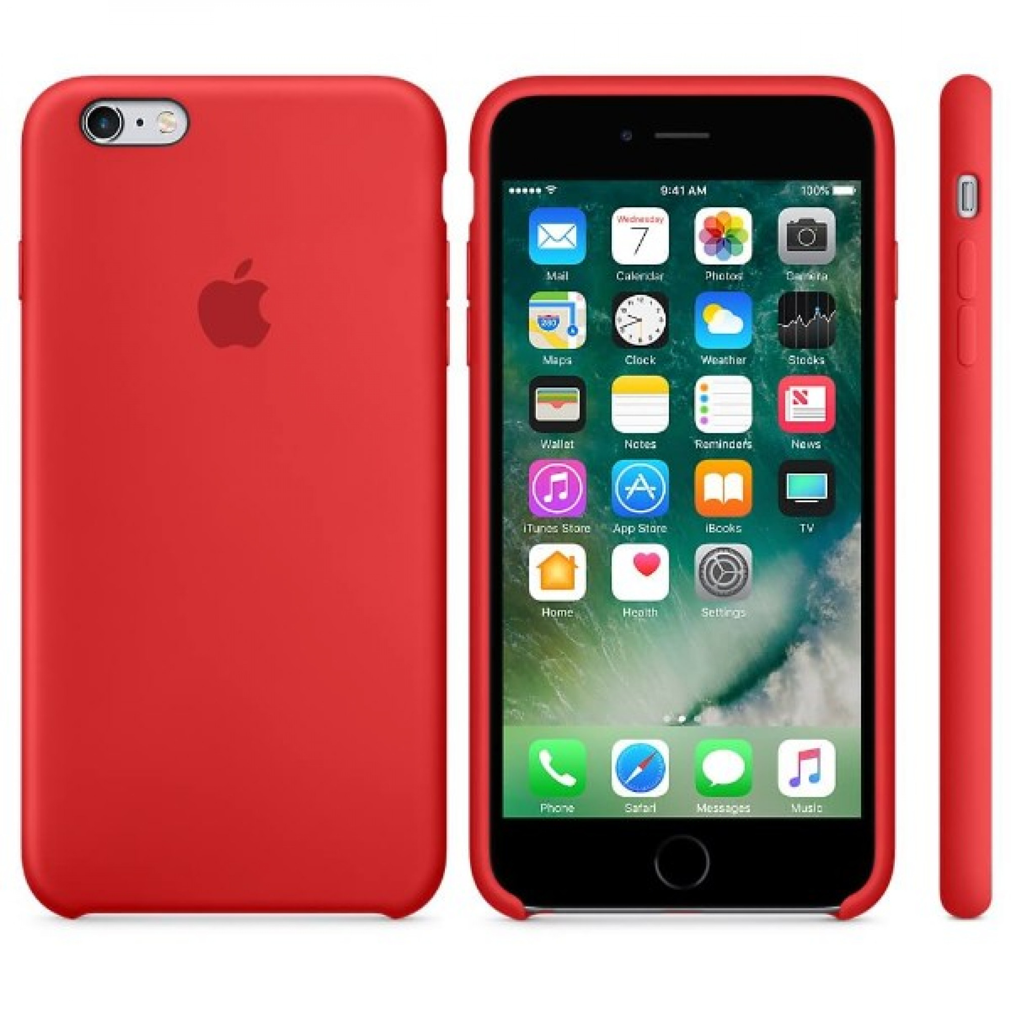 Чохол Apple Silicone Case для iPhone 6/6s RED (MKY32)