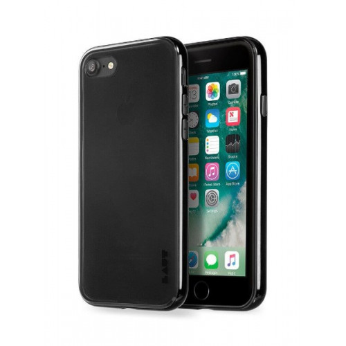 Чохол LAUT EXO-FRAME Aluminium bampers Jet Black для iPhone 7 (LAUT_IP7_EX_BK)