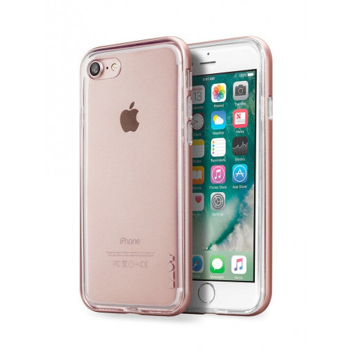 Чохол LAUT EXO-FRAME Aluminium bampers Rose Gold для iPhone 7 (LAUT_IP7_EX_RG)
