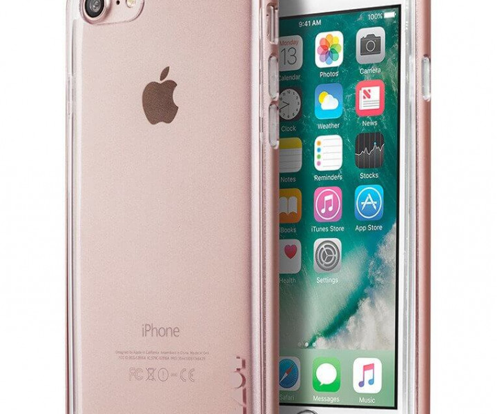 Чохол LAUT EXO-FRAME Aluminium bampers Rose Gold для iPhone 7 (LAUT_IP7_EX_RG)