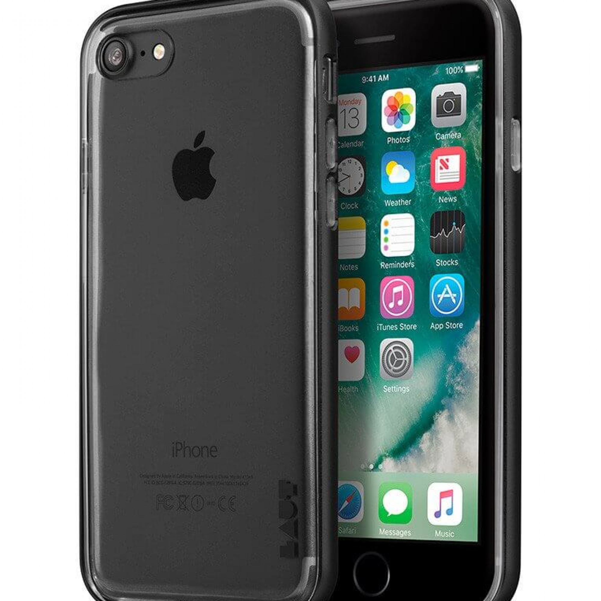 Чохол LAUT EXO-FRAME Aluminium bampers Black для iPhone 7 (LAUT_IP7_EX_GM)