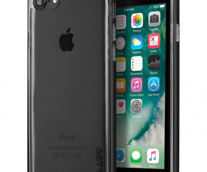Чохол LAUT EXO-FRAME Aluminium bampers Black для iPhone 7 (LAUT_IP7_EX_GM)
