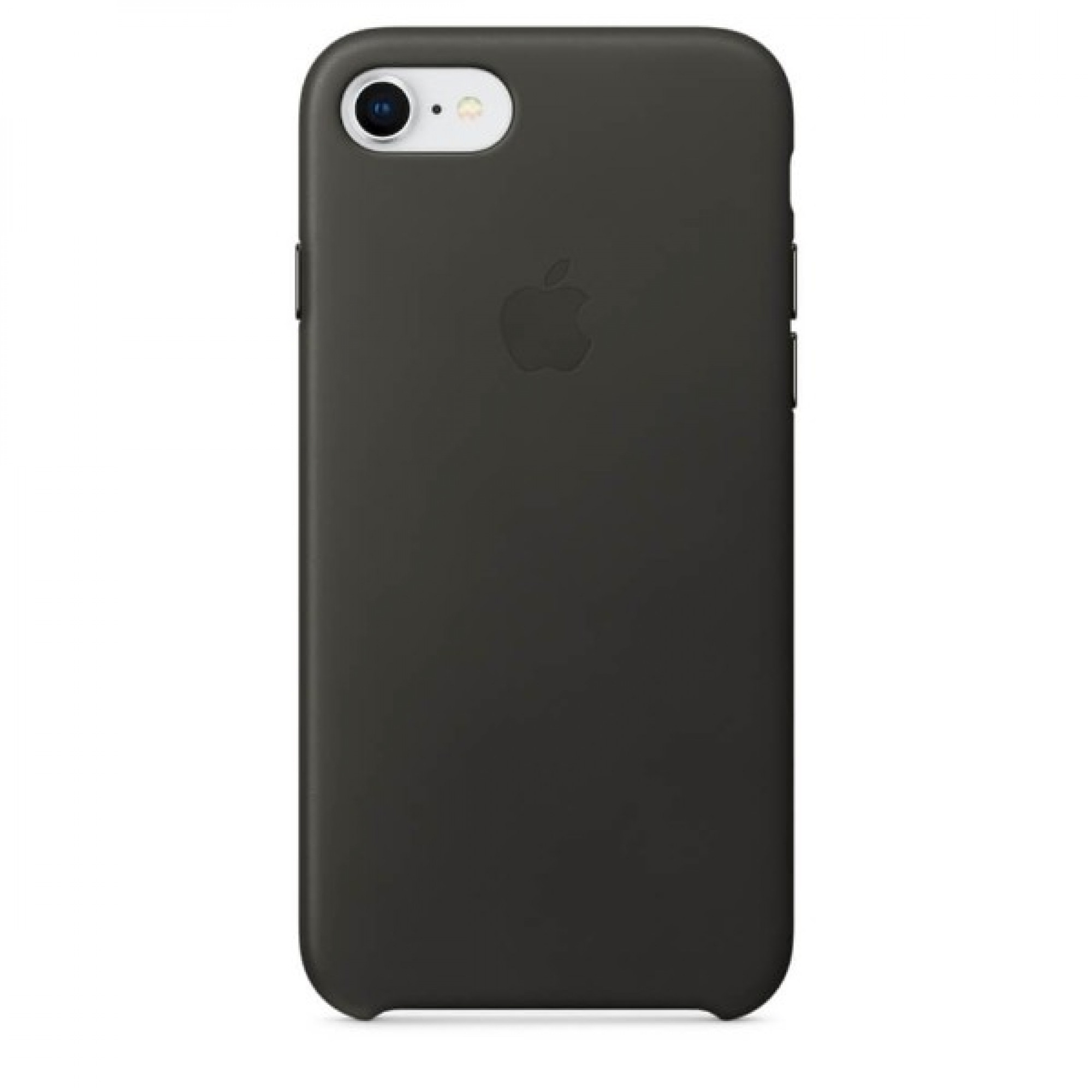 Оригинальный чехол Apple Leather Case для iPhone 8/7 Charcoal Gray (MQHC2)
