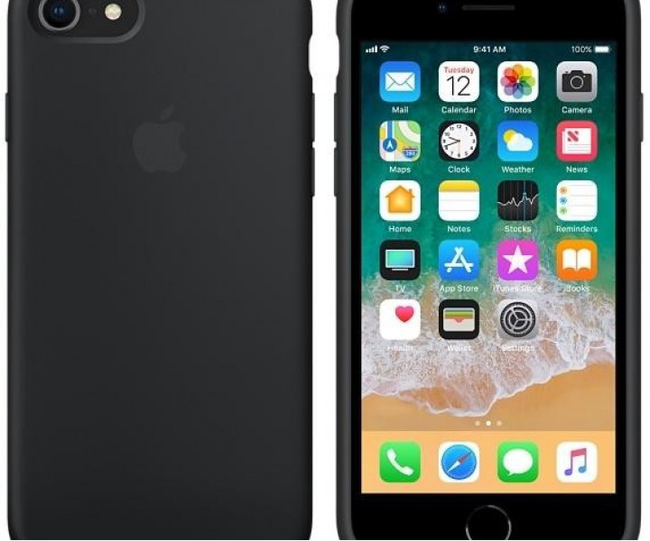 Чохол Apple Silicone Case для iPhone 8/7 Black (MQGK2)