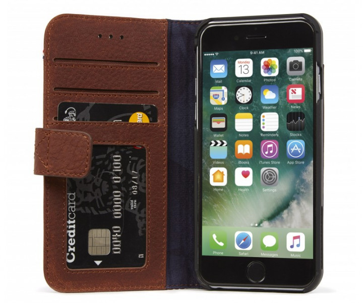 Чохол DECODED Leather Wallet Case для iPhone 7 Brown