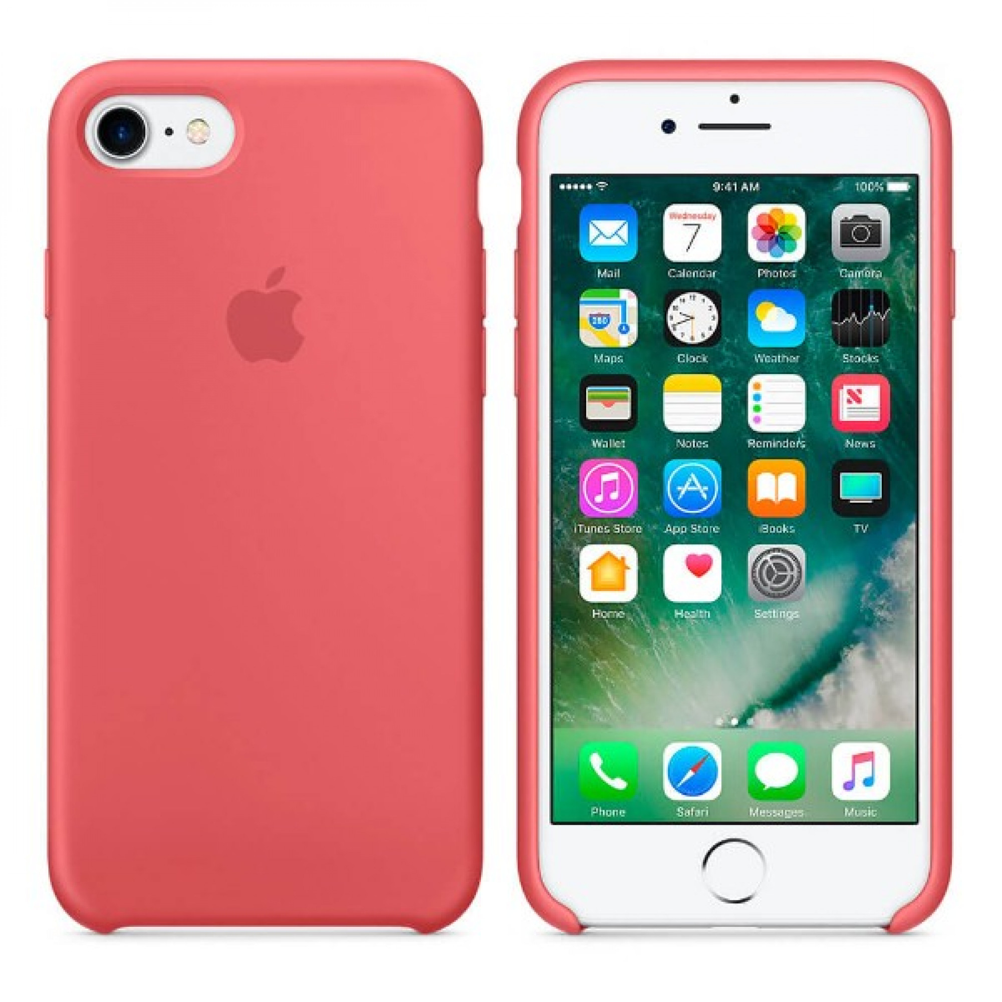 Чохол Apple Silicone Case для iPhone 7/8 Camellia (MQ0K2)