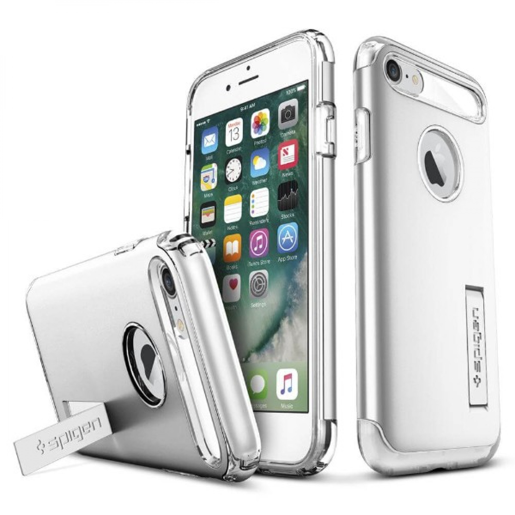 Чохол Spigen Case Slim Armor Satin Silver для iPhone 7