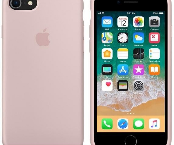 Чохол Apple Silicone Case для iPhone 8/7 Pink Sand (MQGQ2)