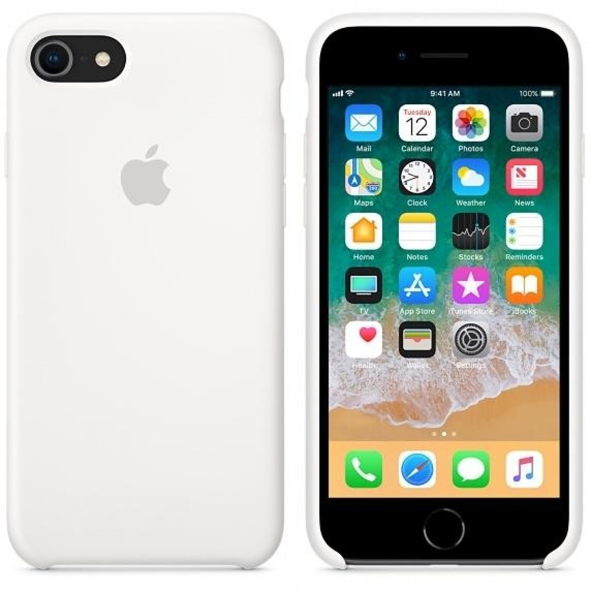 Чохол Apple Silicone Case для iPhone 8/7 White (MQGL2)
