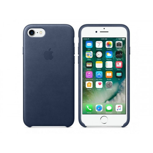 Чохол Apple iPhone 7 Leather Case - Midnight Blue (MMY32)