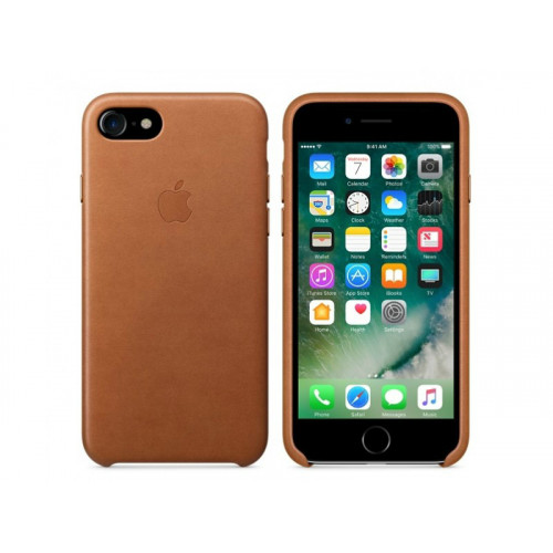 Чохол Apple iPhone 7 Leather Case - Saddle Brown (MMY22)
