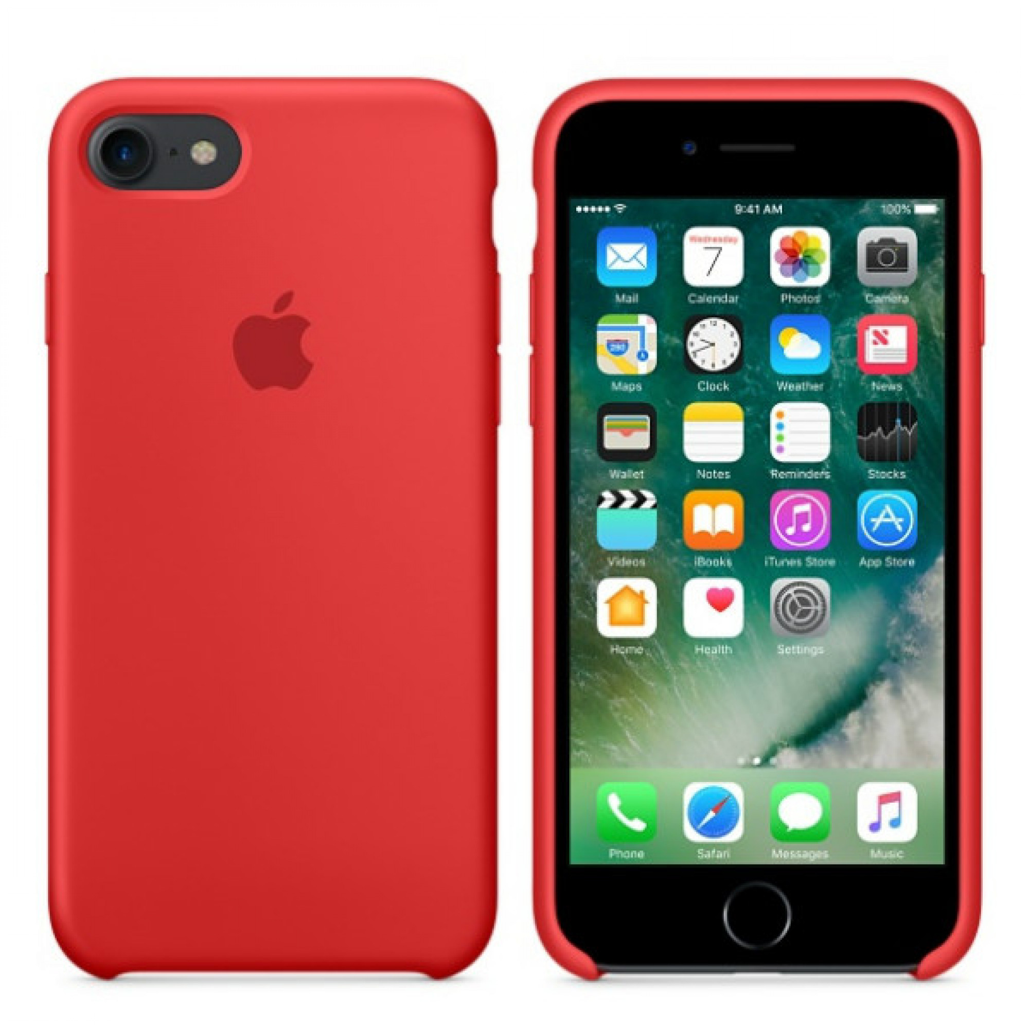 Чохол Apple iPhone 7 Silicone Case - (PRODUCT) RED (MMWN2)