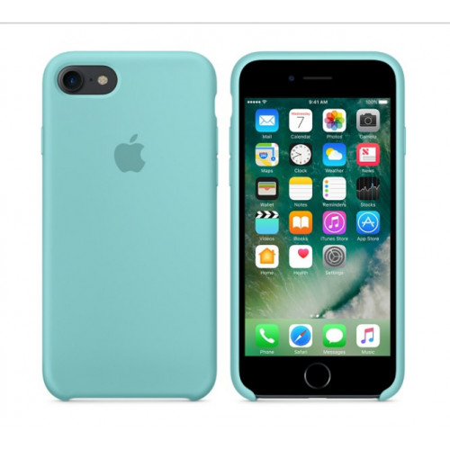 Чохол Apple iPhone 7 Silicone Case - Sea Blue (MMX02)
