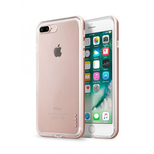 Чохол LAUT EXO-FRAME Aluminium bampers Rose Gold для iPhone 7 Plus (LAUT_IP7P_EX_RG)