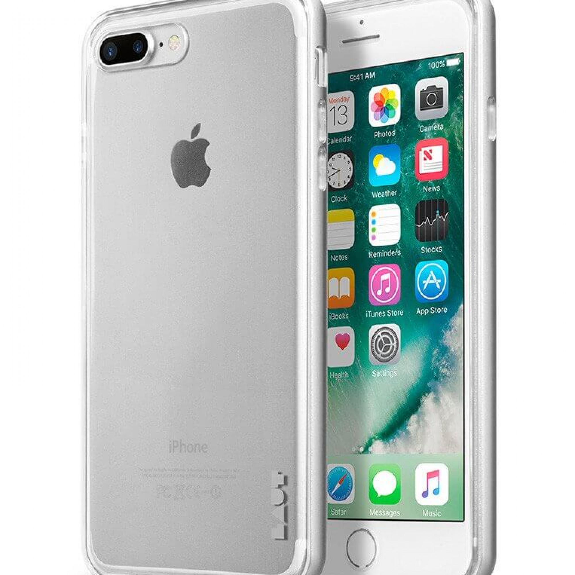 Чохол LAUT EXO-FRAME Aluminium bampers Silver для iPhone 7 Plus (LAUT_IP7P_EX_SL)