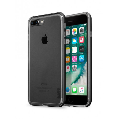 Чохол LAUT EXO-FRAME Aluminium bampers Matte Black для iPhone 7 Plus (LAUT_IP7P_EX_GM)